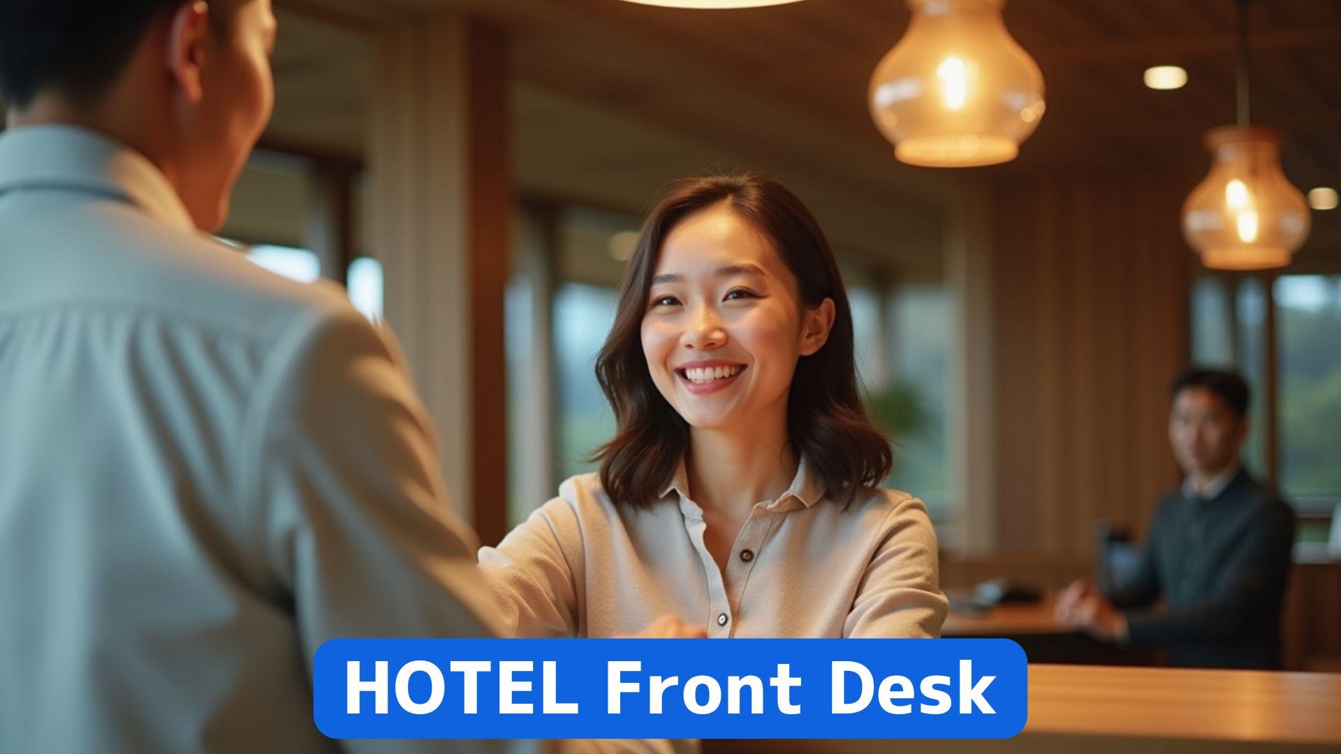 Hiring HOTEL Front Desk on bossjob・HOTEL Front Desk 求人